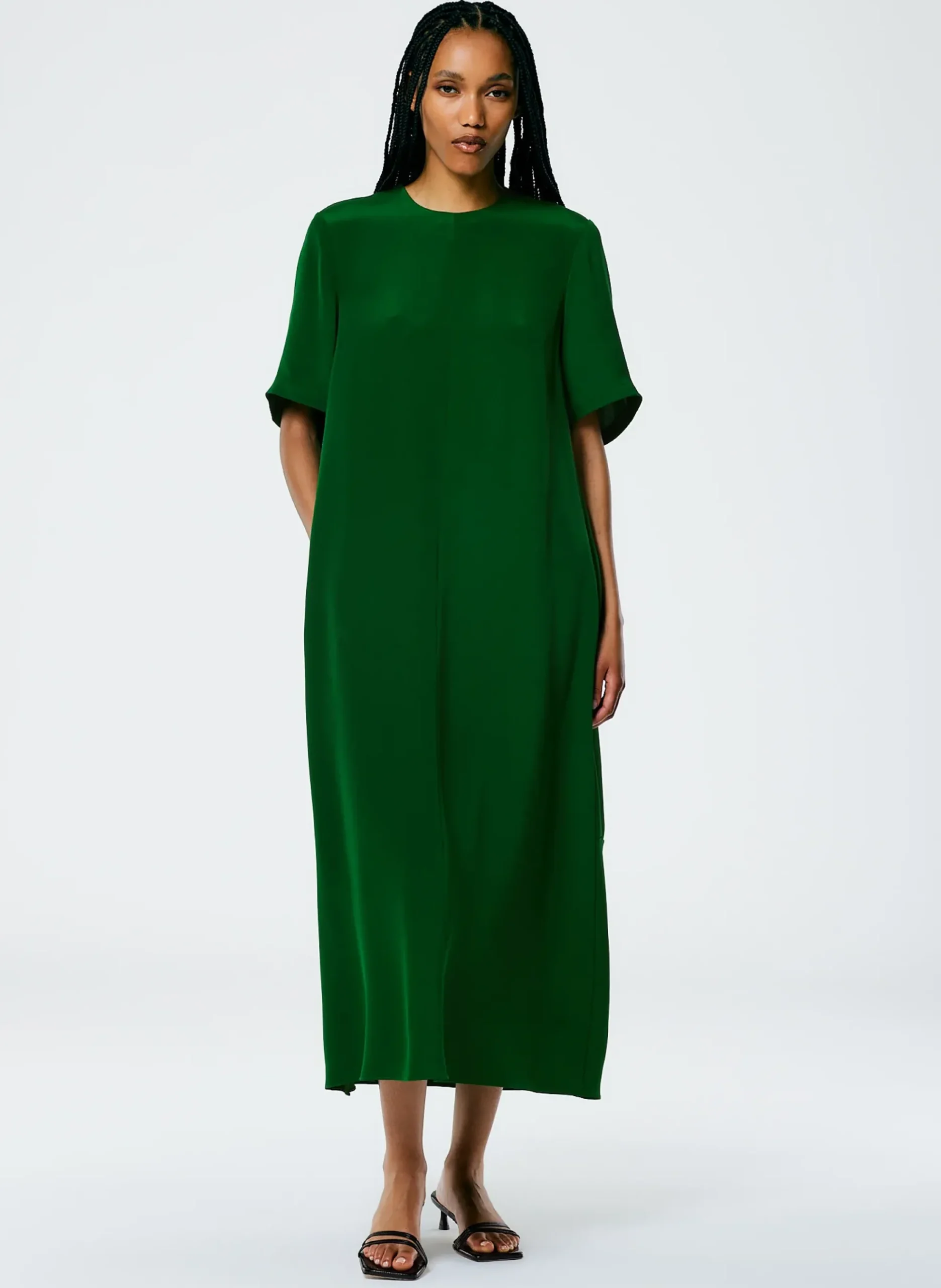 4 Ply Silk T-Shirt Dress-Tibi Sale