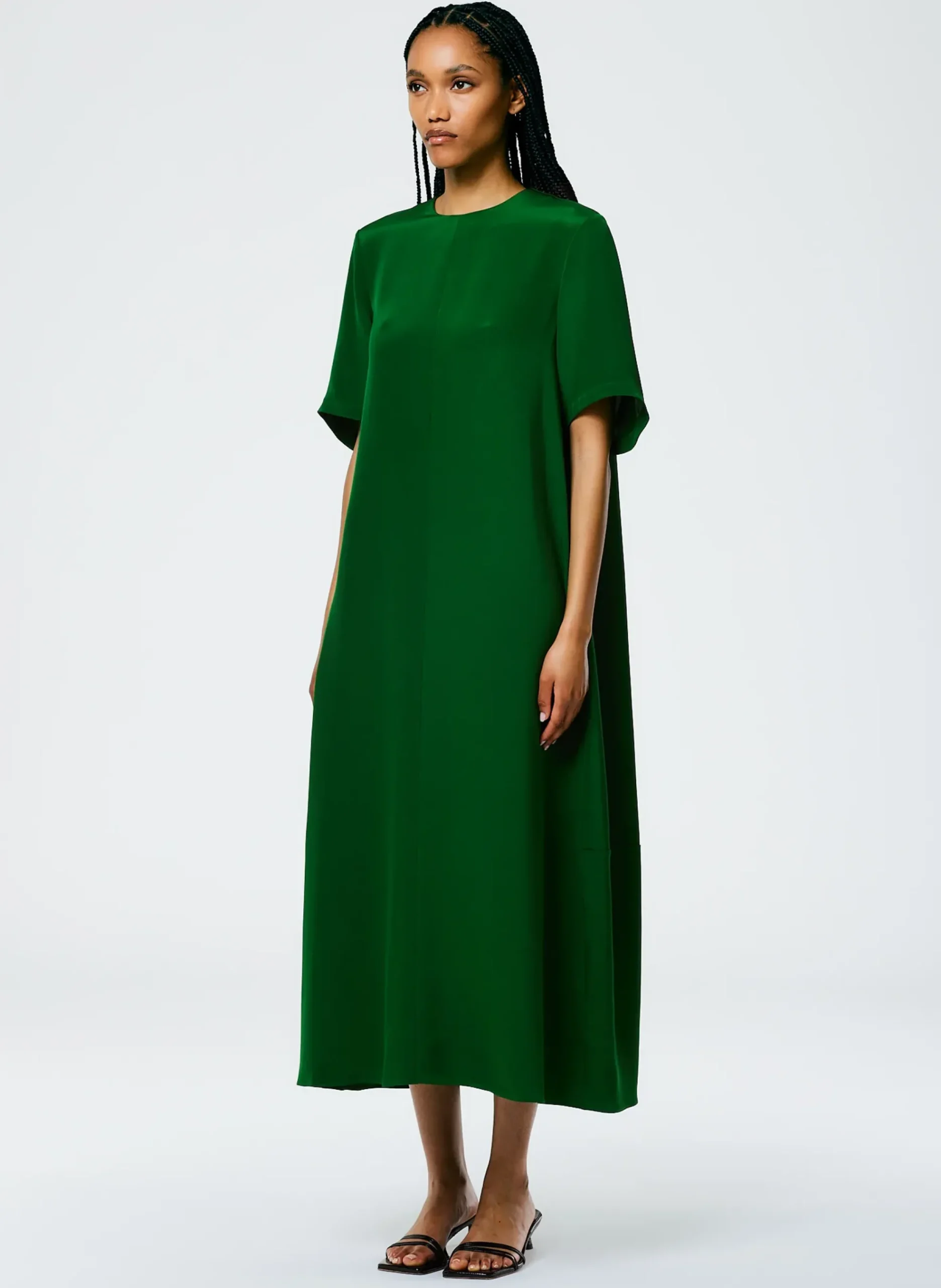 4 Ply Silk T-Shirt Dress-Tibi Sale