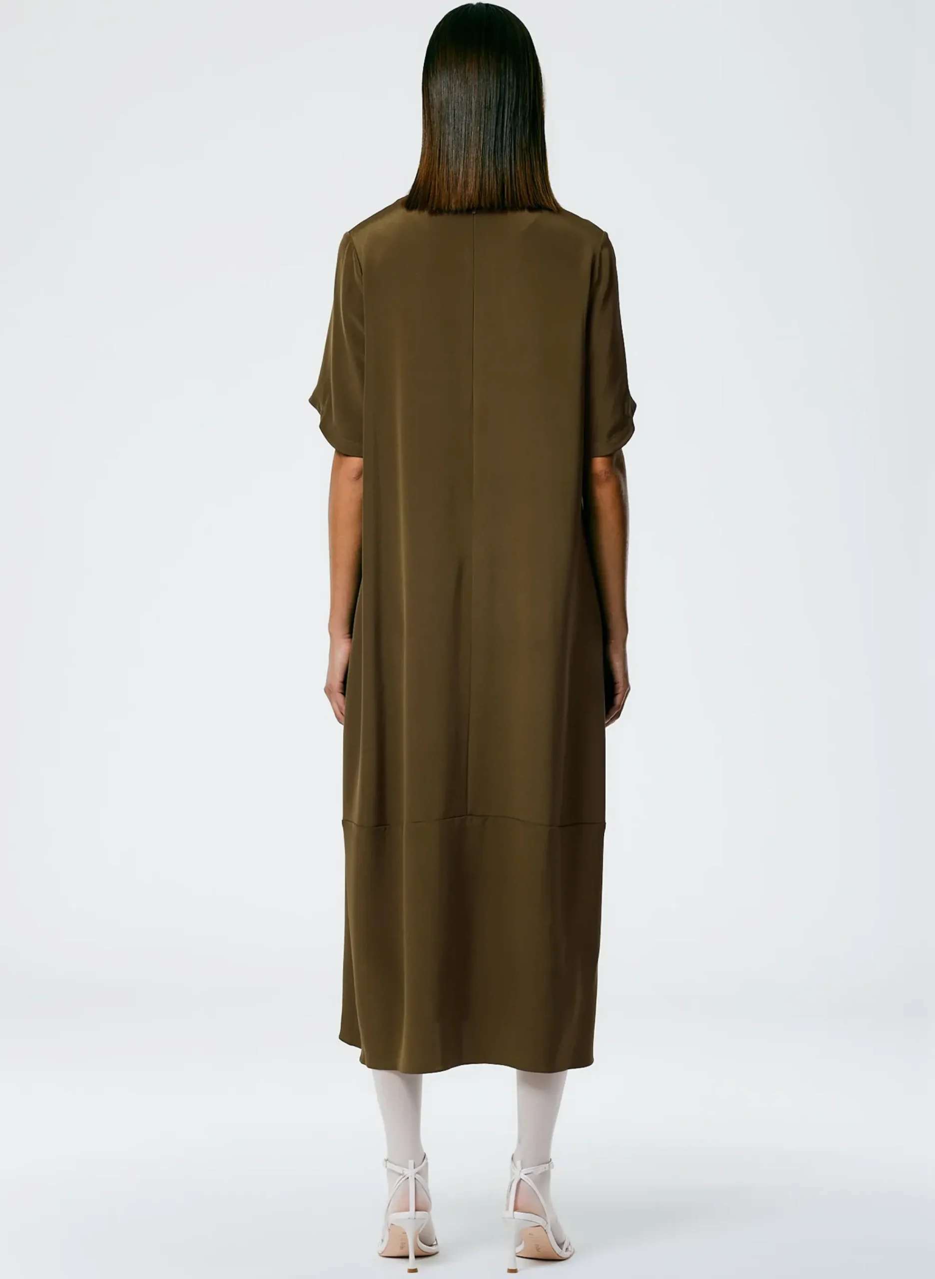 4 Ply Silk T-Shirt Dress-Tibi Discount