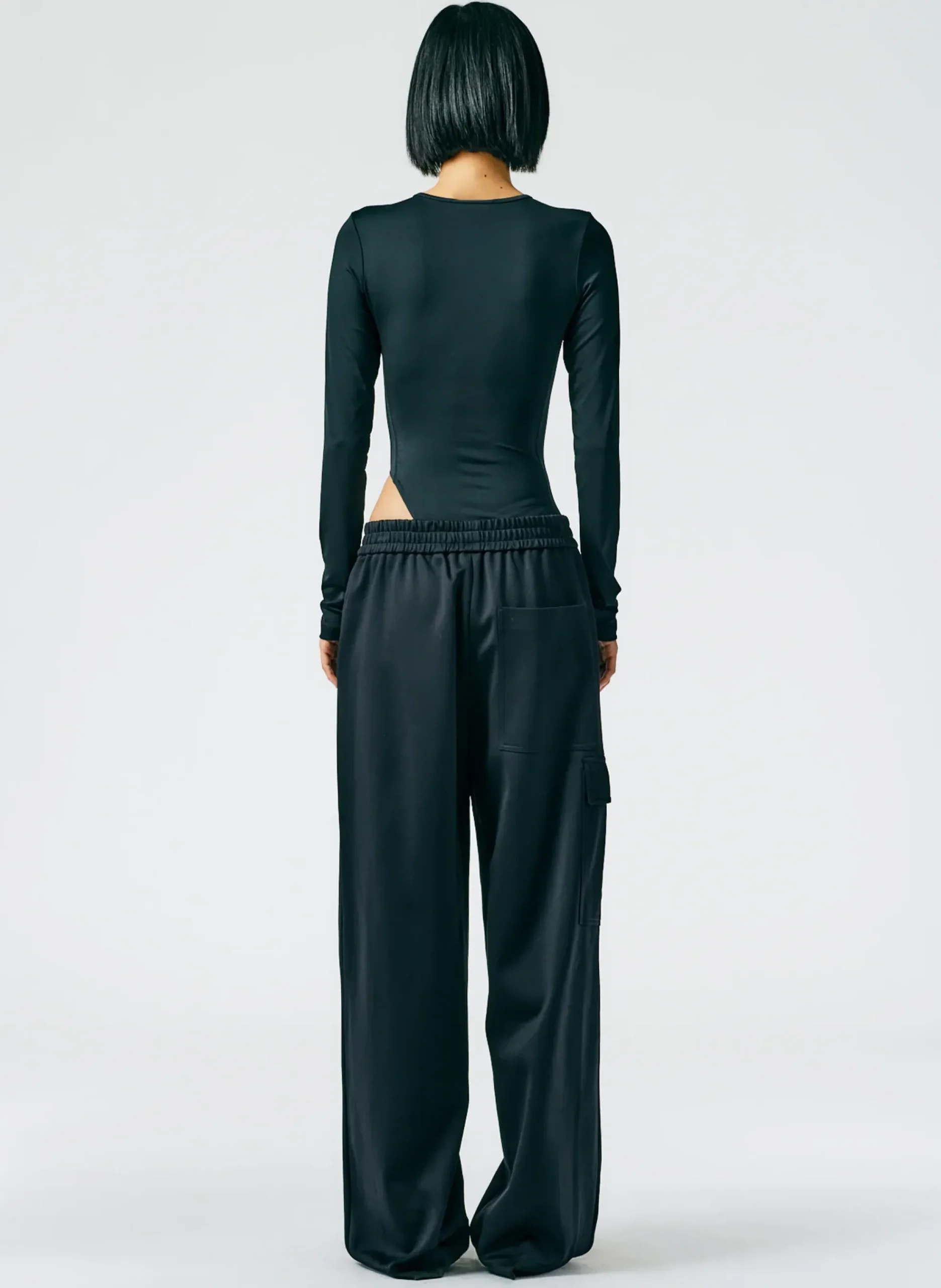 Active Knit Wide Leg Pull On Pant-Tibi Fashion