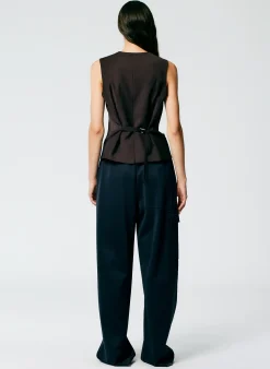 Active Knit Wide Leg Pull On Pant-Tibi Best