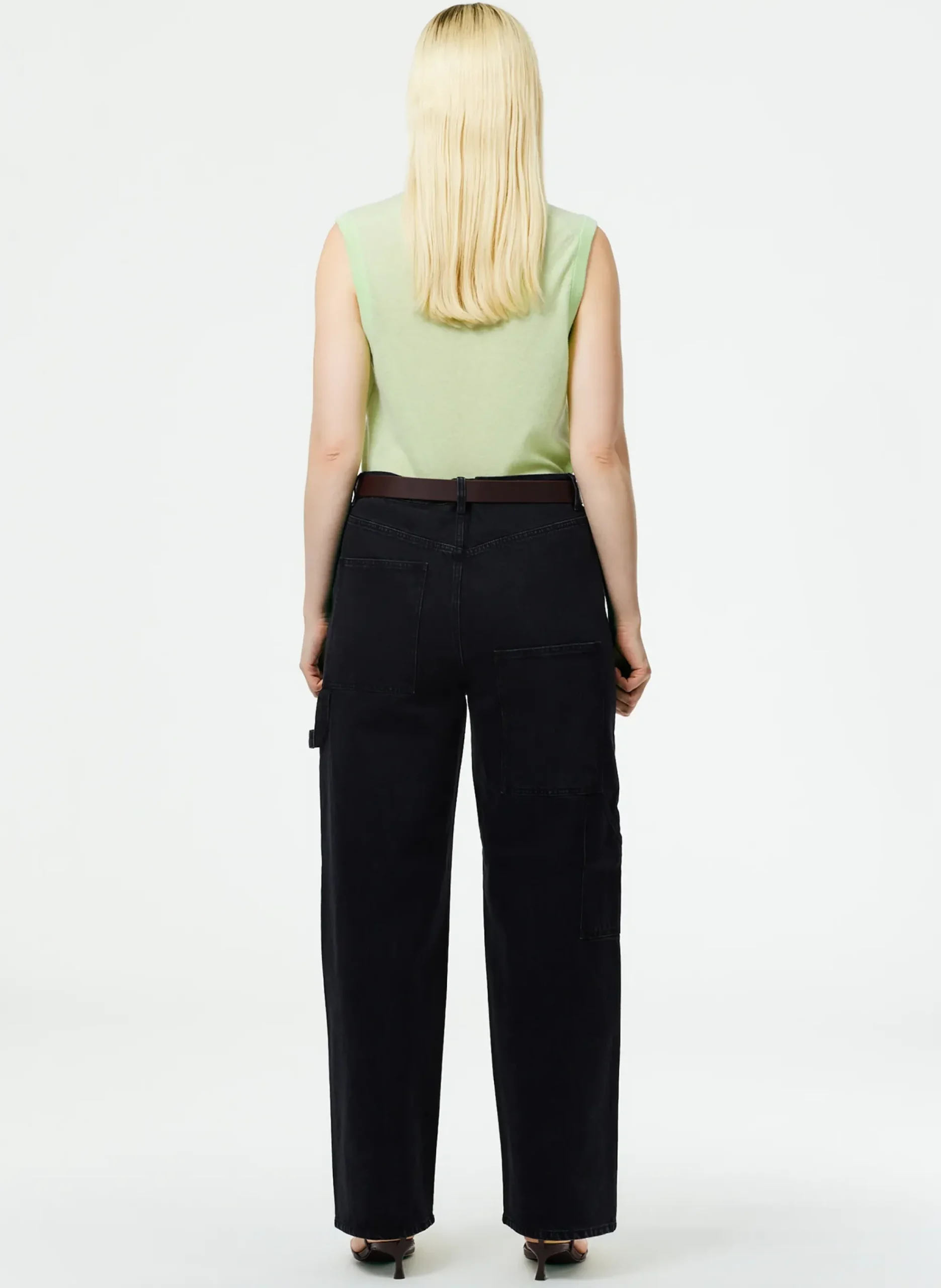 Denim Slouchy Carpenter Jean-Tibi Discount