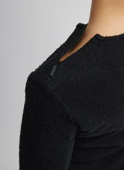 Boucle Knit Long Sleeve Circular Top-Tibi Best