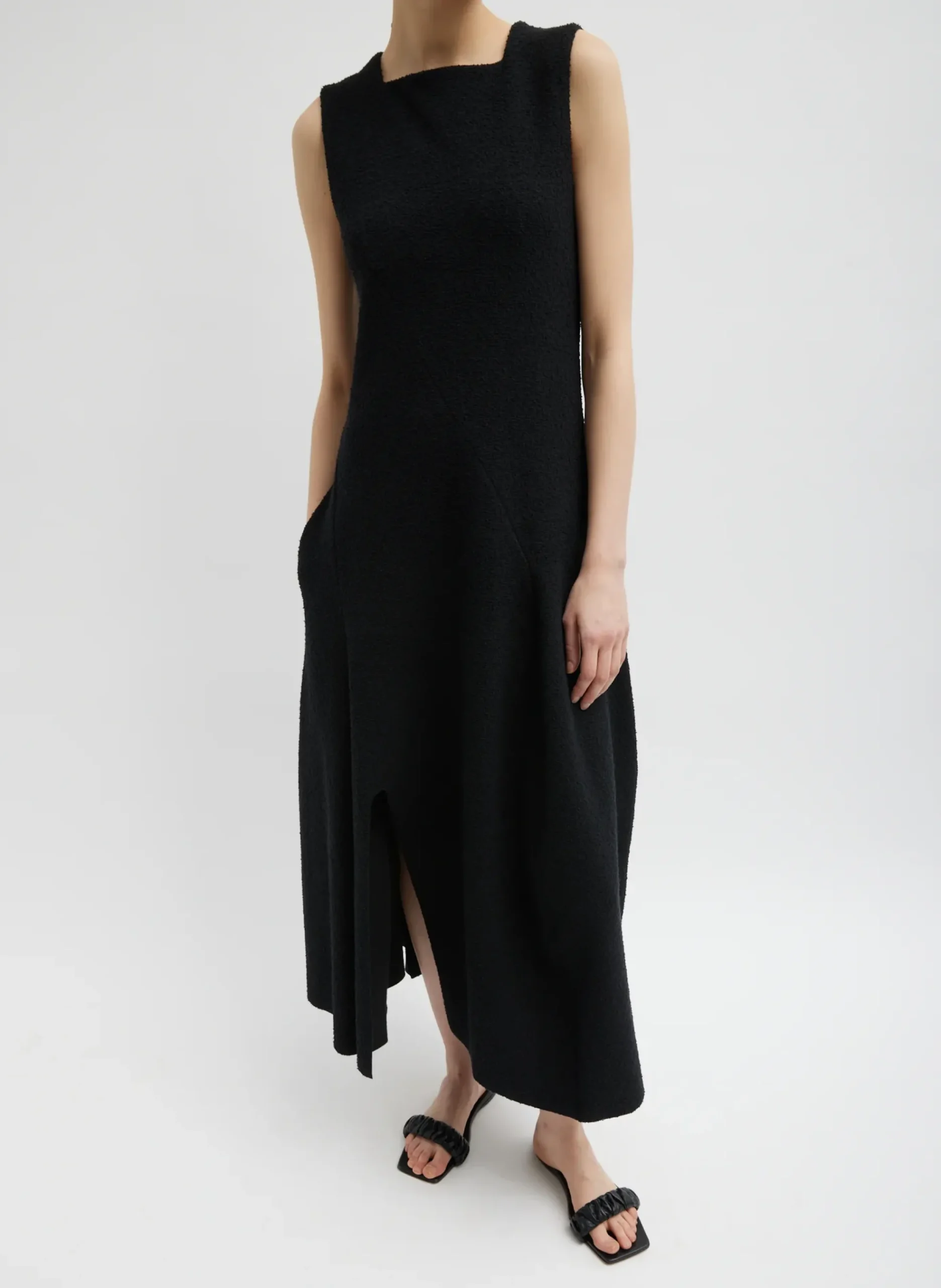 Boucle Knit Sculpted Dress-Tibi Best