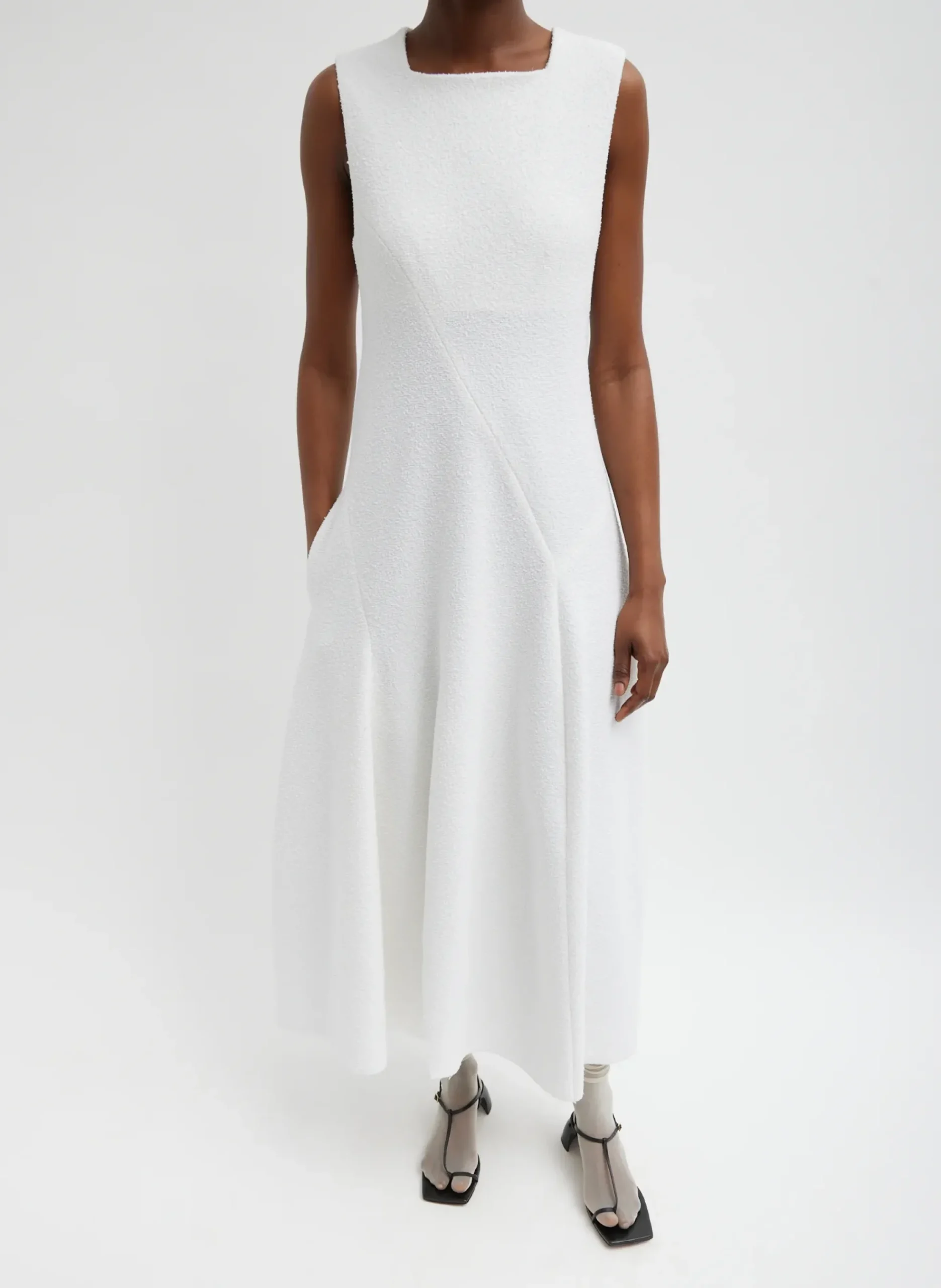 Boucle Knit Sculpted Dress-Tibi Clearance
