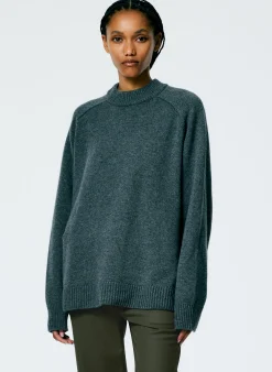 Cashmere Sweater Crewneck Oversized Pullover-Tibi Hot