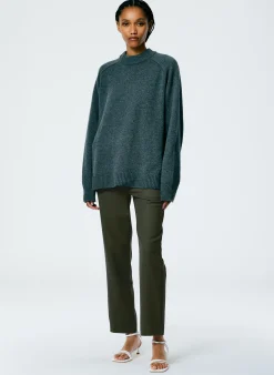 Cashmere Sweater Crewneck Oversized Pullover-Tibi Hot