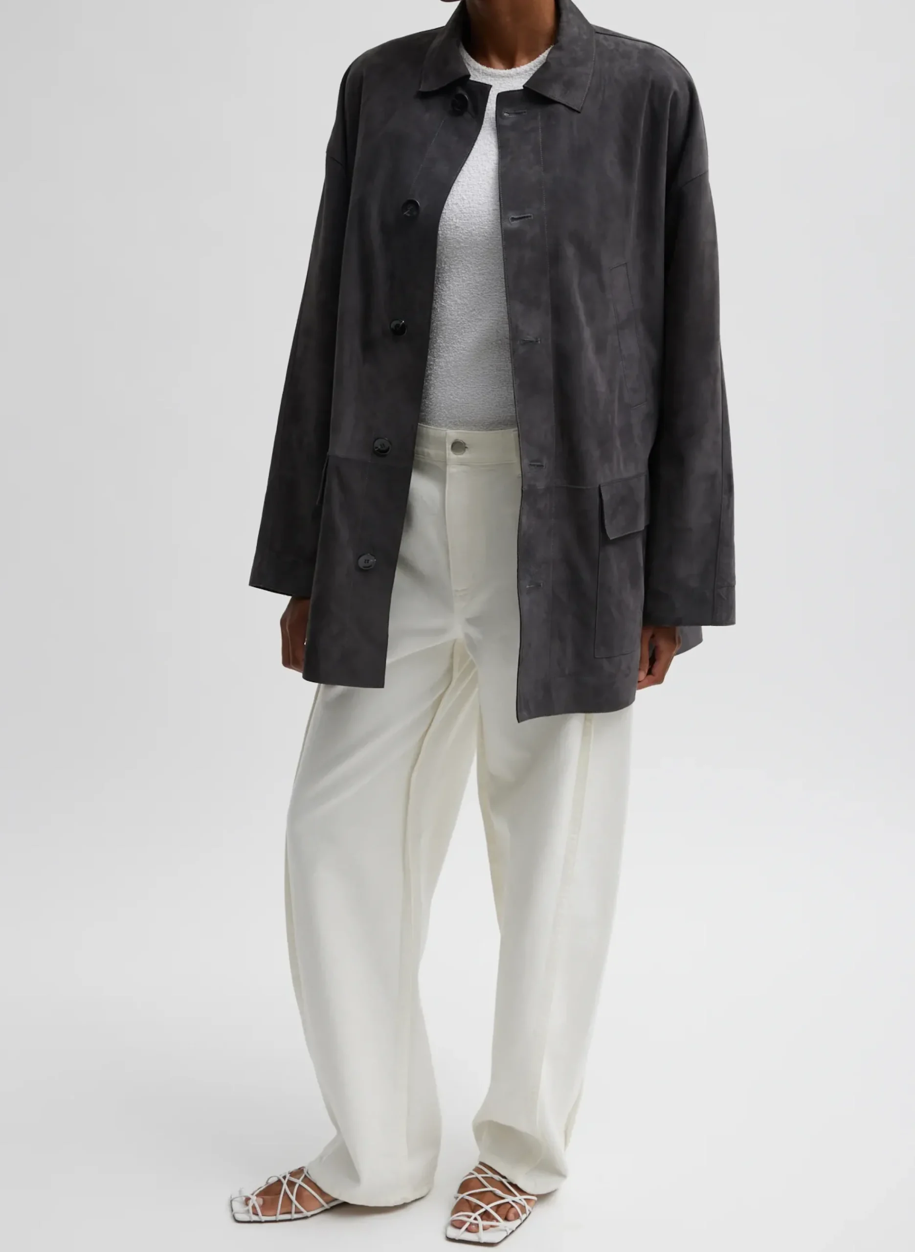 Cassiterite Suede Carcoat-Tibi New