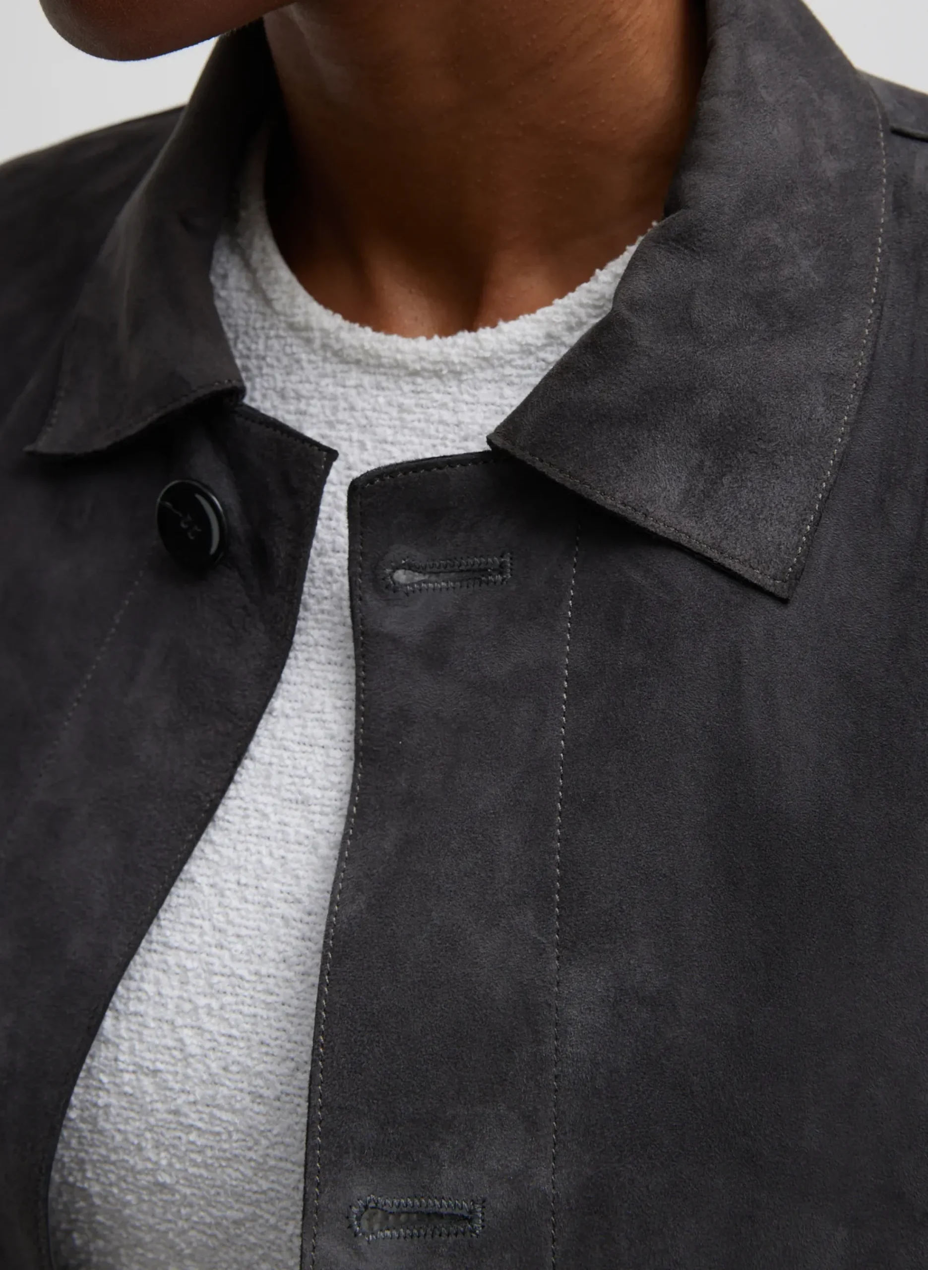 Cassiterite Suede Carcoat-Tibi New