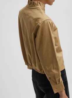 Chino Holly Bracelet Sleeve Shirt-Tibi New