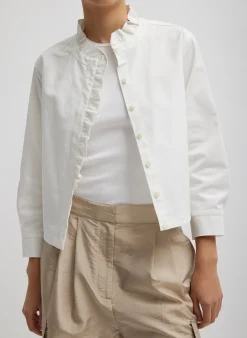 Chino Holly Bracelet Sleeve Shirt-Tibi Hot
