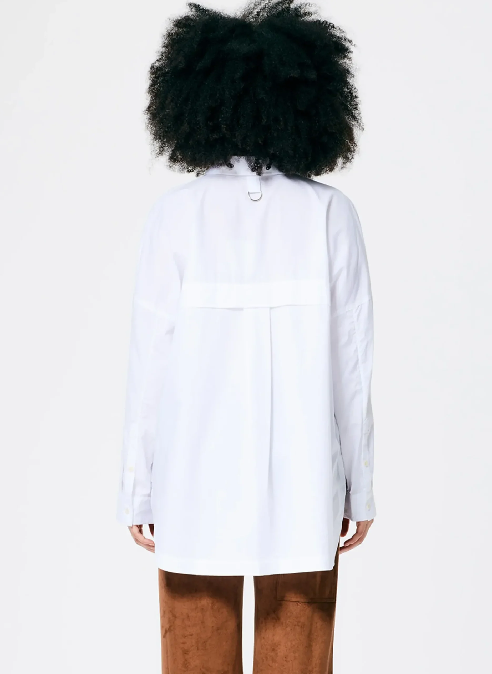 Classic Shirting Oversized Gabe Shirt-Tibi Fashion