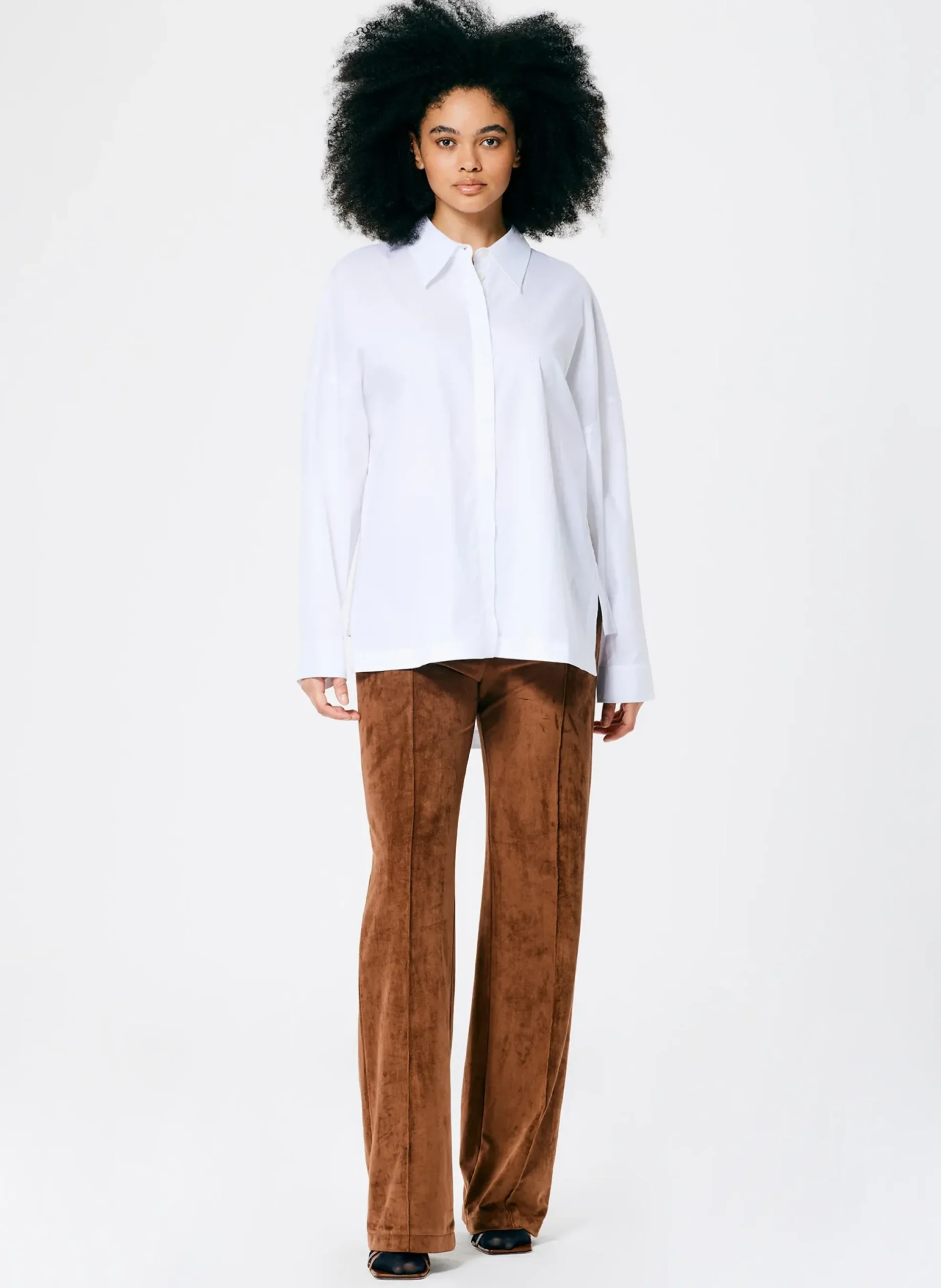 Classic Shirting Oversized Gabe Shirt-Tibi Fashion