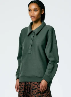 Cocoon Crewneck Sweatshirt-Tibi Outlet