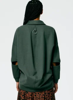 Cocoon Crewneck Sweatshirt-Tibi Outlet