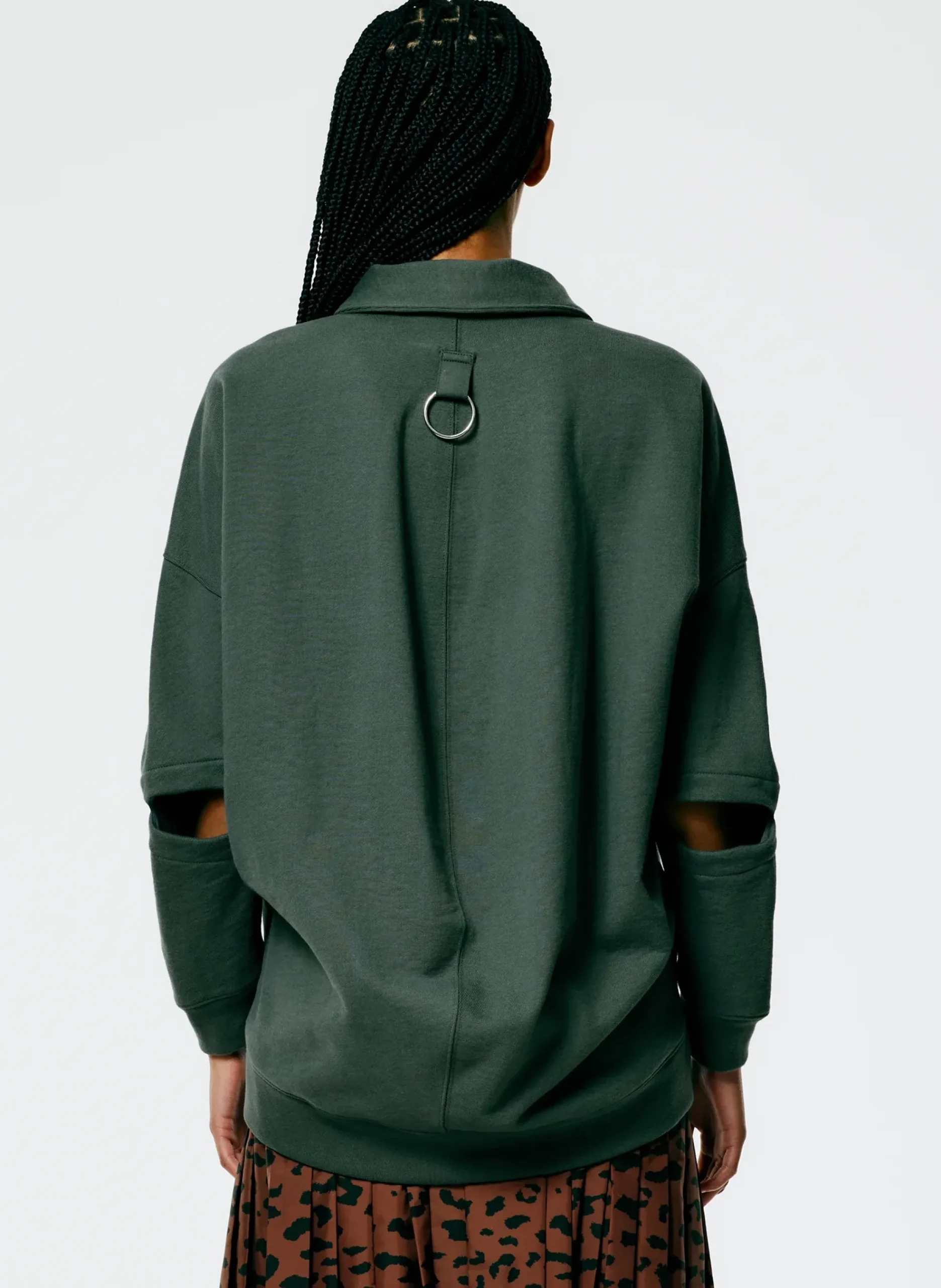 Cocoon Crewneck Sweatshirt-Tibi Outlet