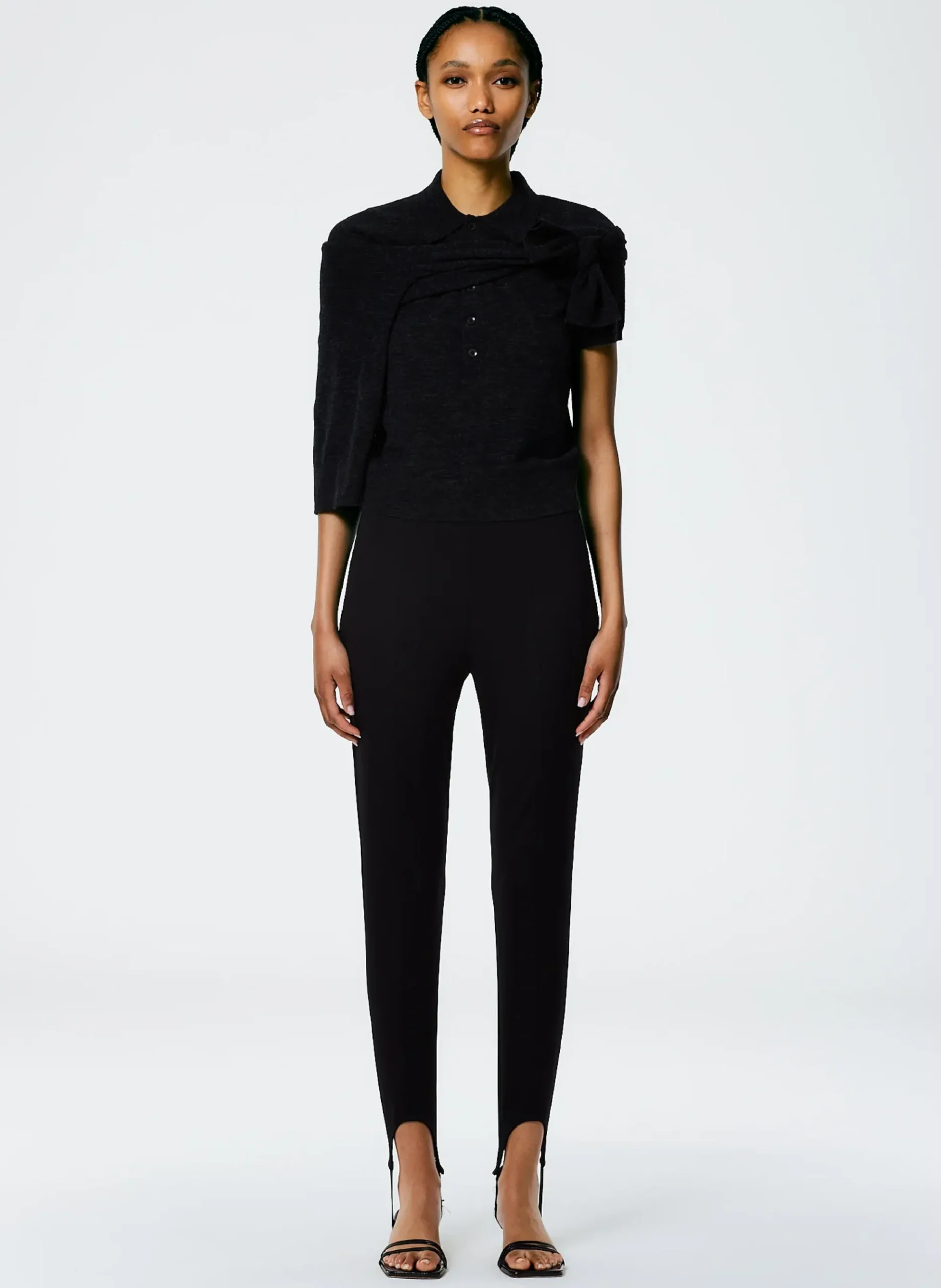 Compact Ultra Stretch Knit Stirrup Legging-Tibi Online