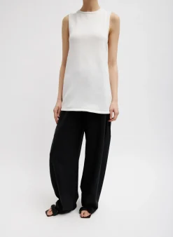 Cotton Criss Cross Sleeveless Sweater-Tibi Hot