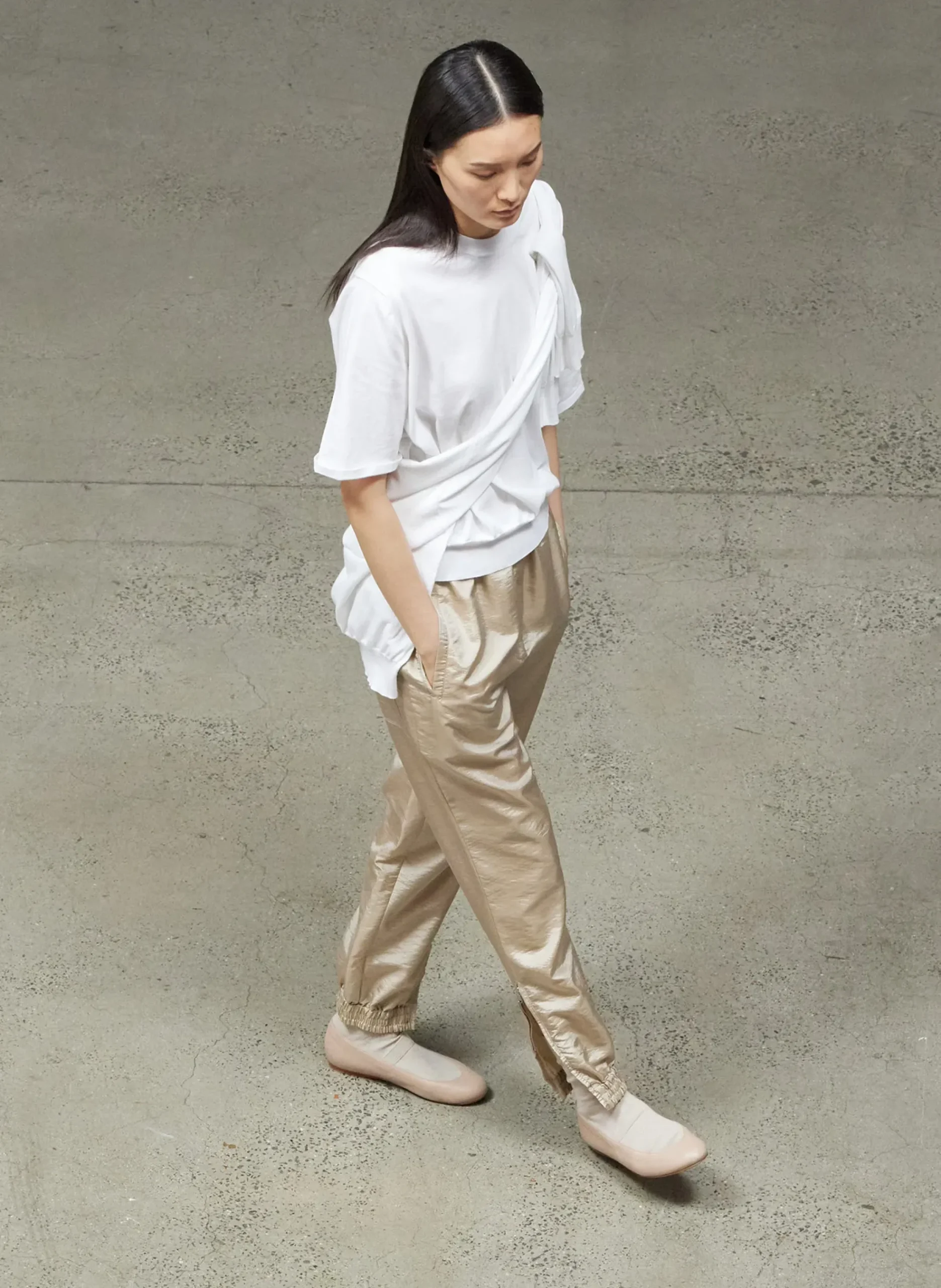 Crispy Nylon Kat Jogger-Tibi Discount