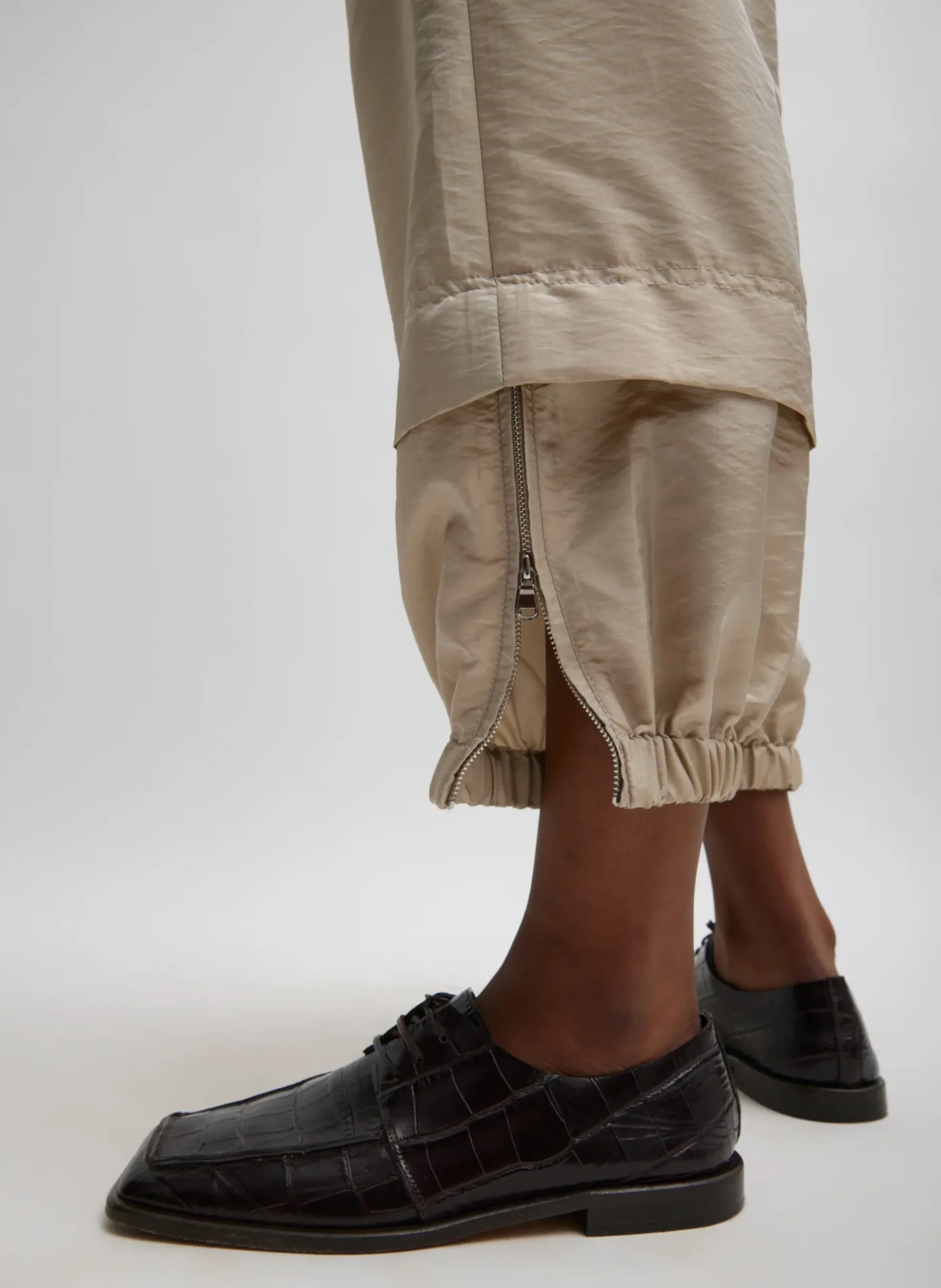 Crispy Nylon Wilt Pull On Jogger-Tibi Best