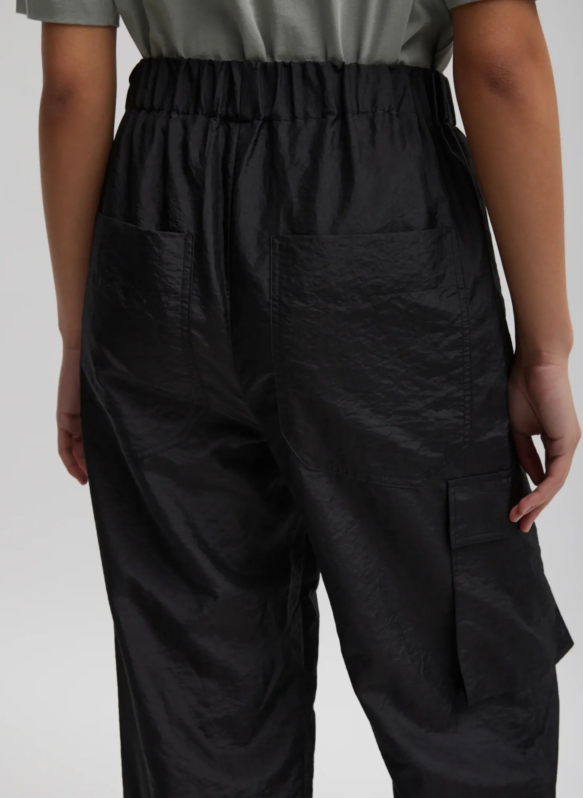 Crispy Nylon Wilt Pull On Jogger-Tibi Outlet