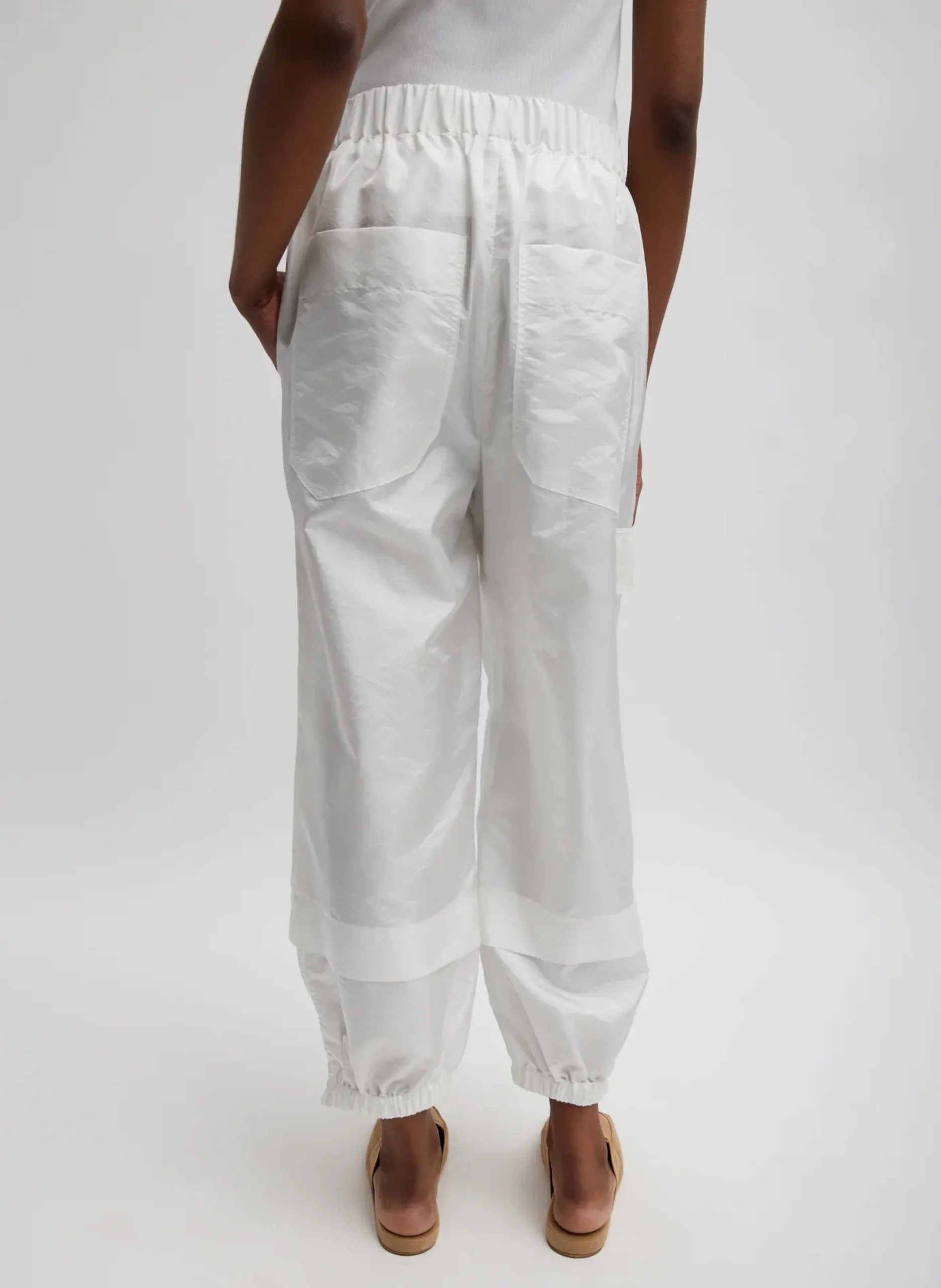Crispy Nylon Wilt Pull On Jogger-Tibi Clearance