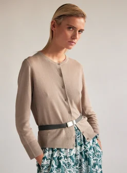 Crispy Sweater Shrunken Cardigan-Tibi Hot