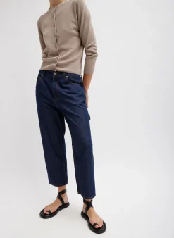 Crispy Sweater Shrunken Cardigan-Tibi Hot