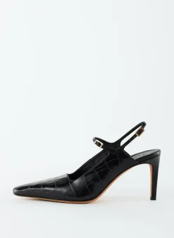 Croc Print Bob Slingback-Tibi Outlet