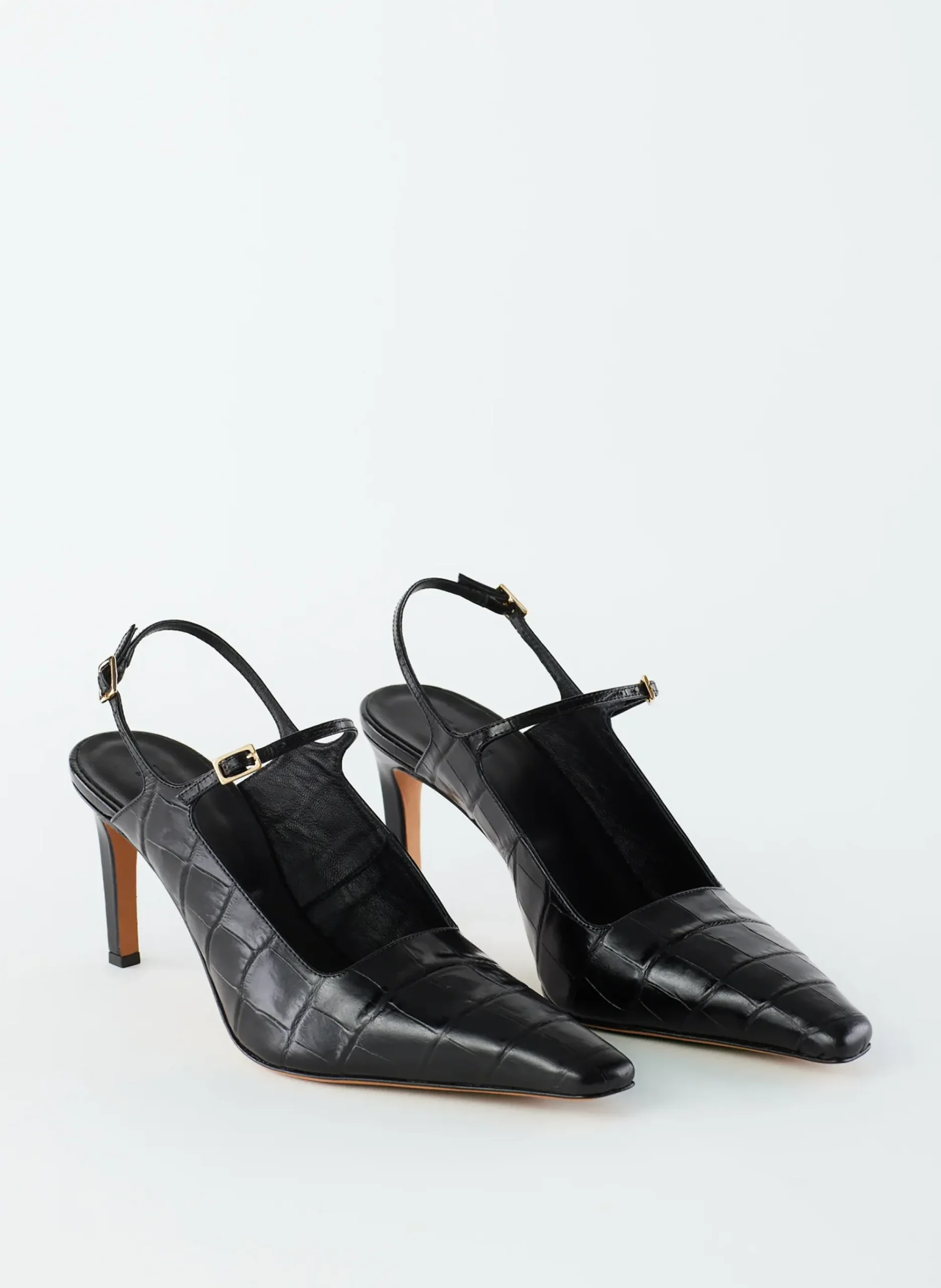 Croc Print Bob Slingback-Tibi Outlet