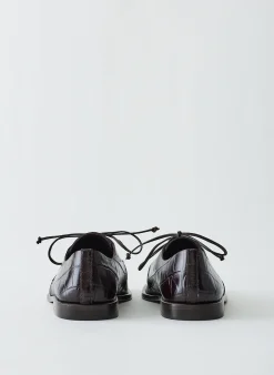 Croc Print Brody Square Toe Loafer-Tibi Clearance