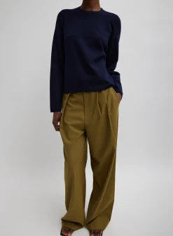 Double Faced Cashmere Oversized Easy Sweater-Tibi Clearance