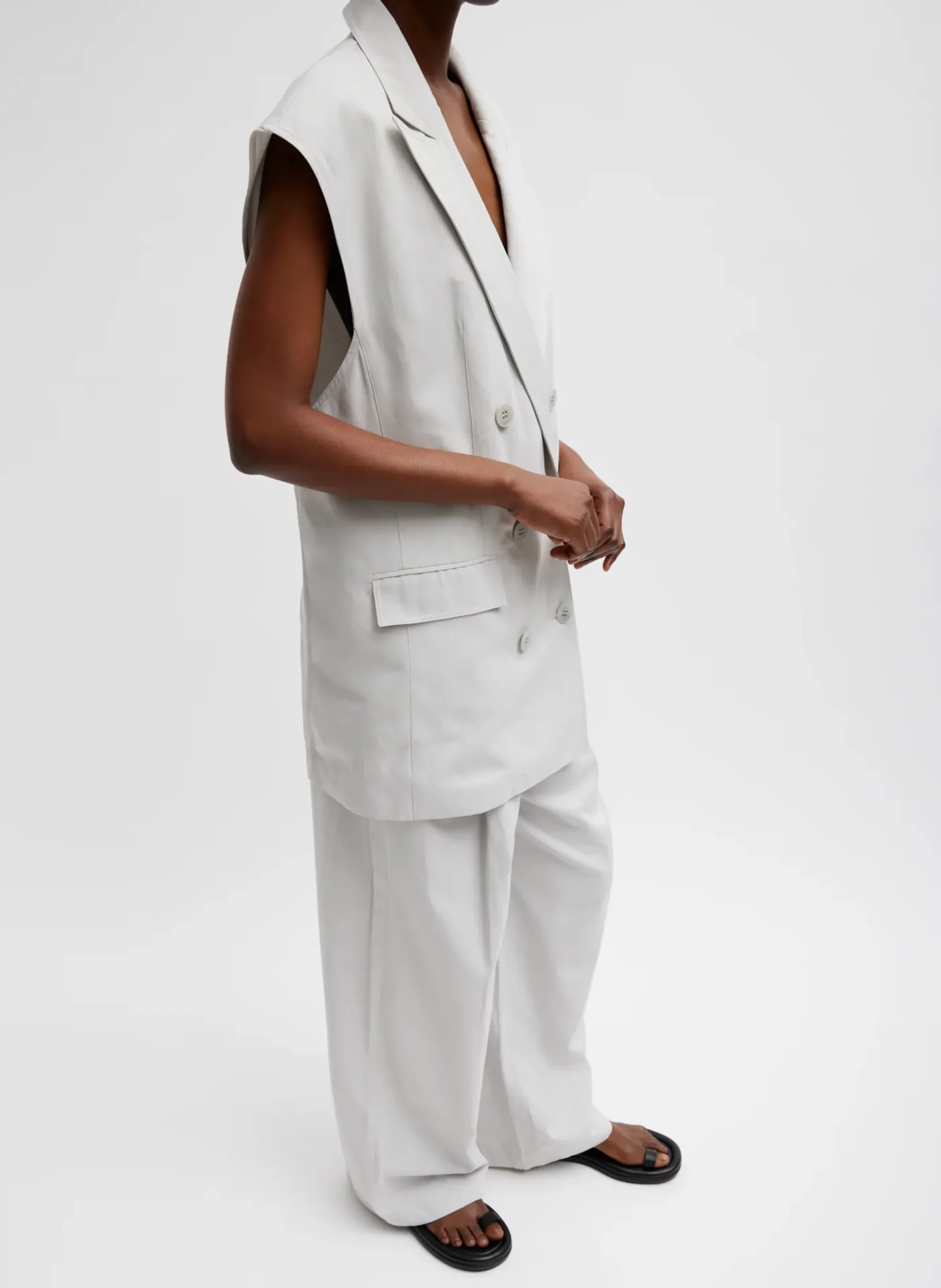 Drapey Suiting Marit Pull On Pant-Tibi Hot