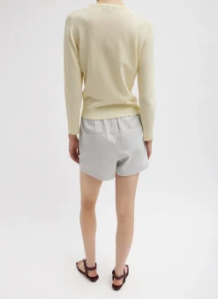 Drapey Suiting Pull On Short-Tibi Fashion