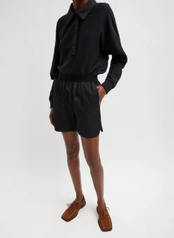 Drapey Suiting Pull On Short-Tibi Best