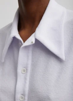 Dry Loop Terry Easy Polo Shirt-Tibi Online