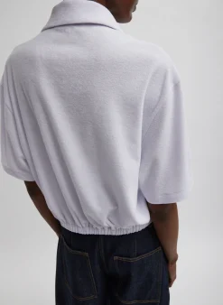 Dry Loop Terry Easy Polo Shirt-Tibi Online