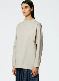 Eco Poplin Funnelneck Top-Tibi Online