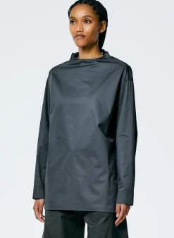 Eco Poplin Funnelneck Top-Tibi Discount
