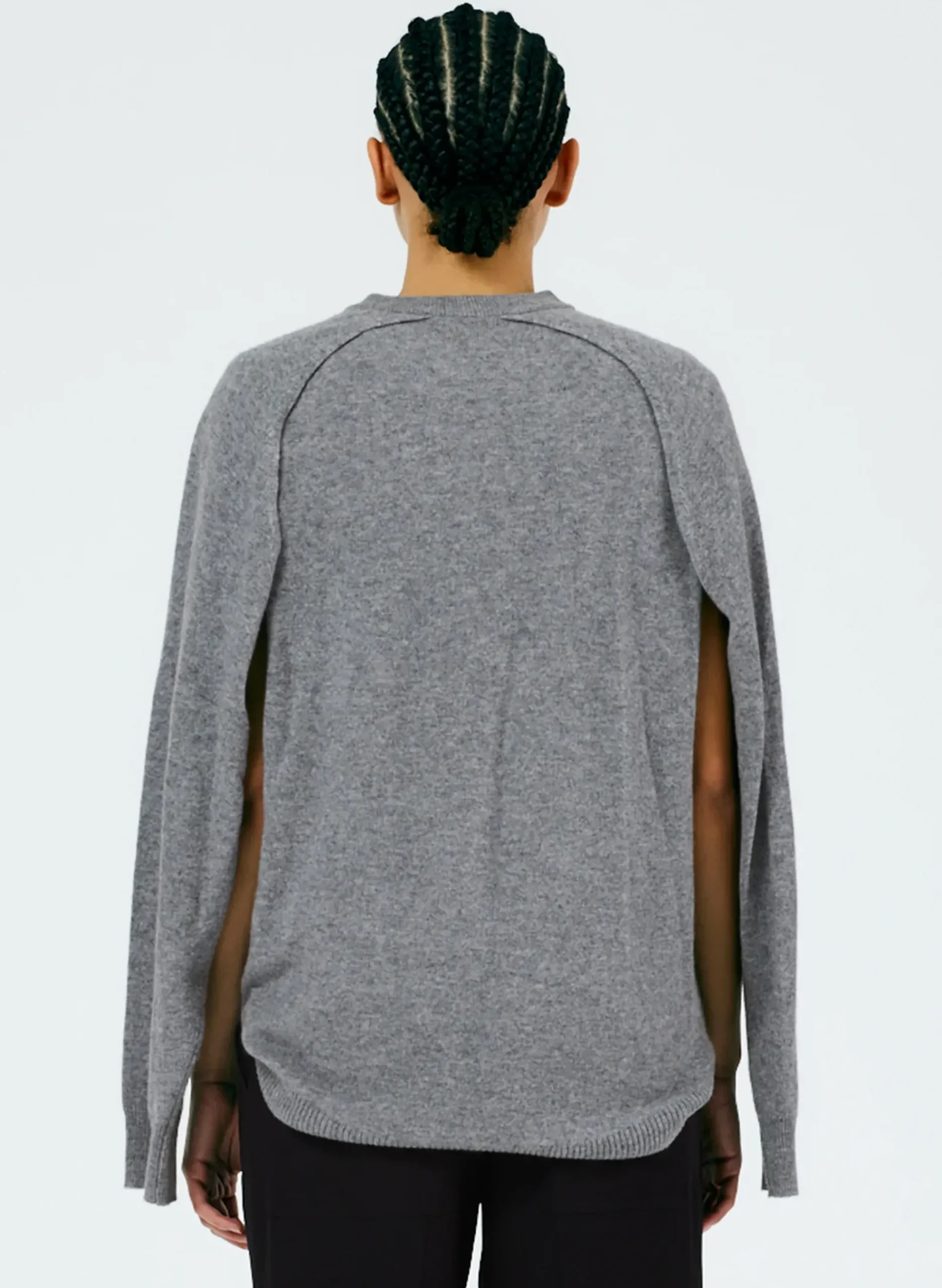 Feather Weight Cashmere Easy Cocoon Tunic-Tibi Discount