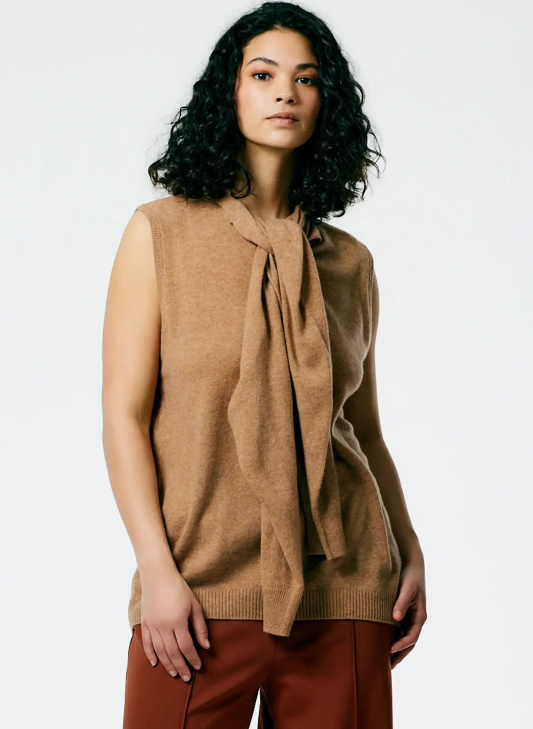 Feather Weight Cashmere Easy Cocoon Tunic-Tibi Clearance
