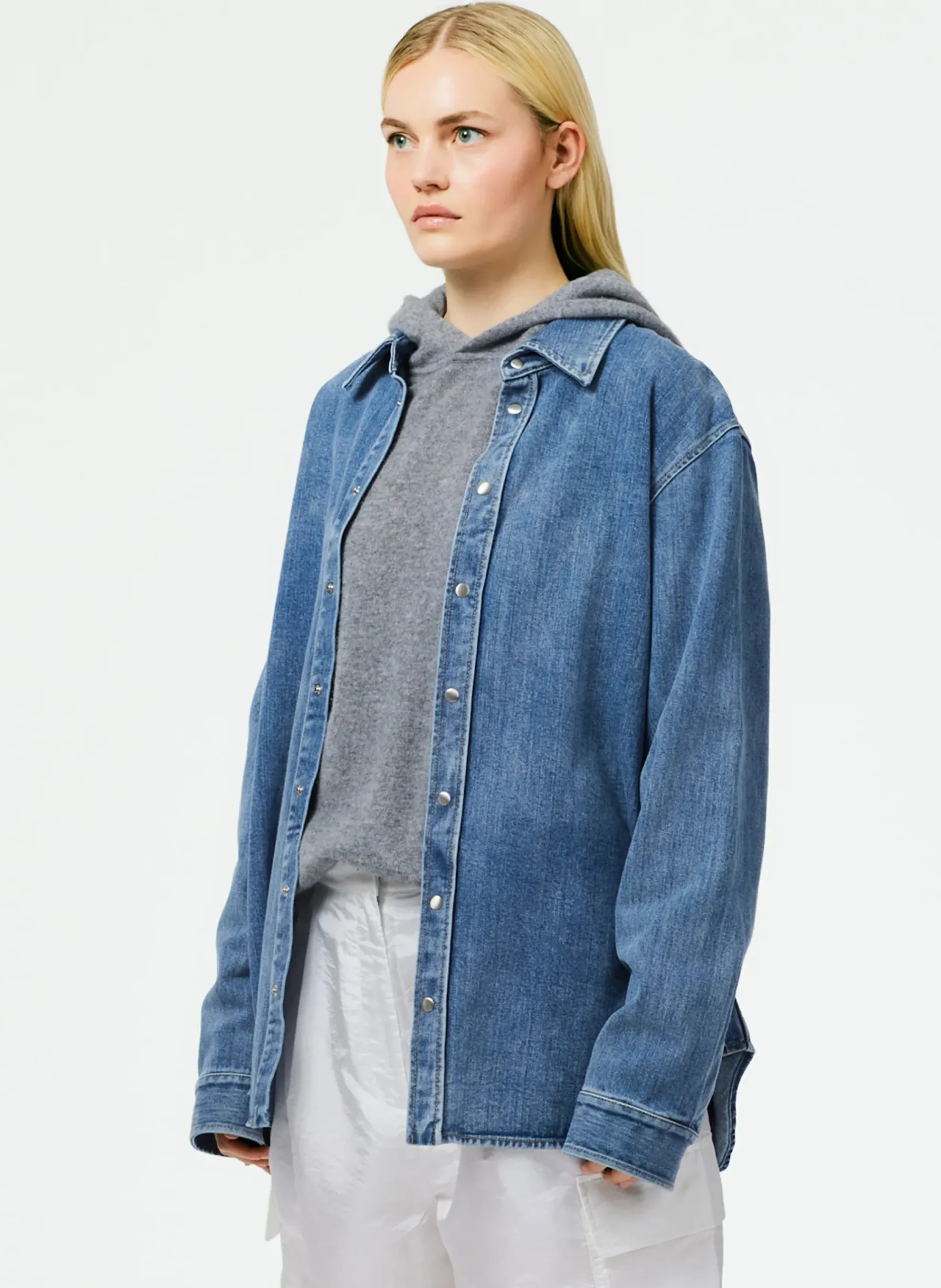 Feather Weight Cashmere Easy Men's Hoodie-Tibi Fashion