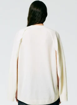 Feather Weight Cashmere Easy Cocoon Tunic-Tibi Hot