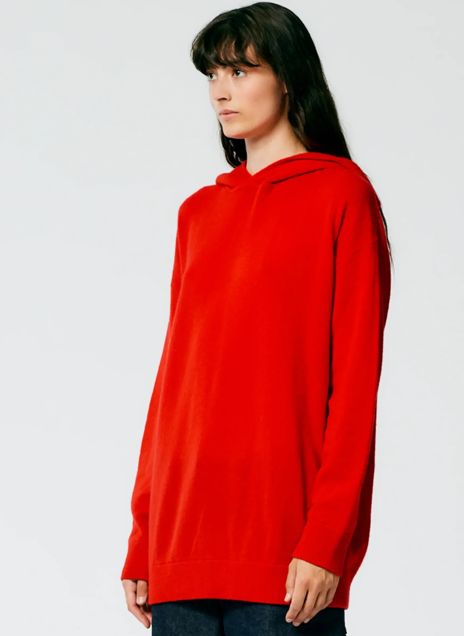 Feather Weight Cashmere Easy Mens Hoodie-Tibi Clearance