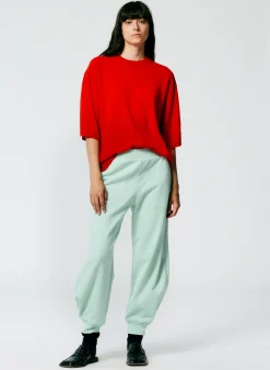 Feather Weight Cashmere Oversized Easy T-Shirt-Tibi Hot
