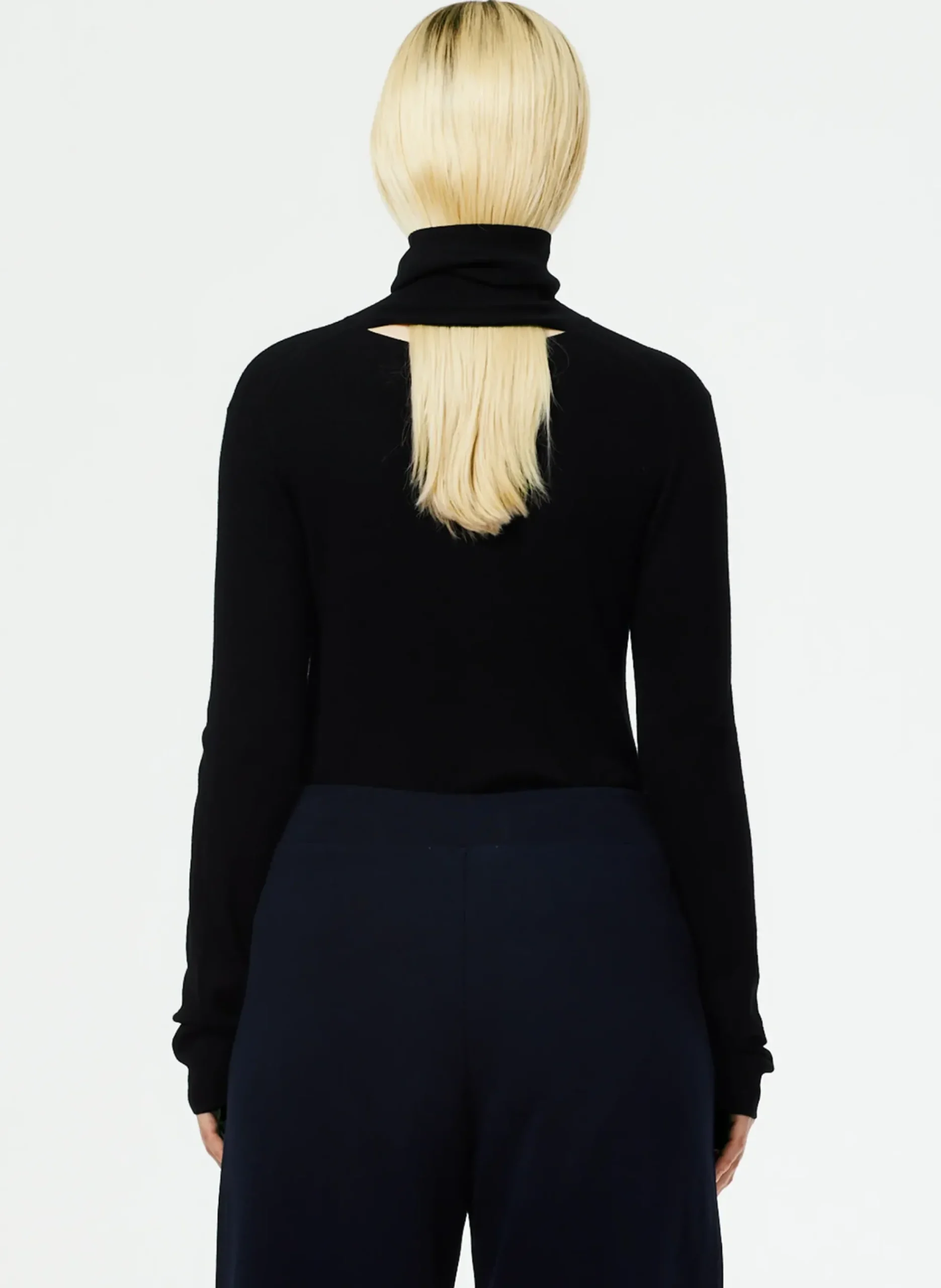 Featherweight Ribbed Sweater Turtleneck Pullover-Tibi Best