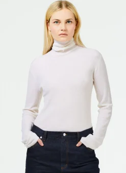 Featherweight Ribbed Sweater Turtleneck Pullover-Tibi Online