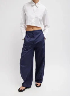 Garment Dyed Silky Cotton Sid Pant-Tibi Discount