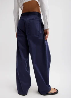Garment Dyed Silky Cotton Sid Pant-Tibi Discount