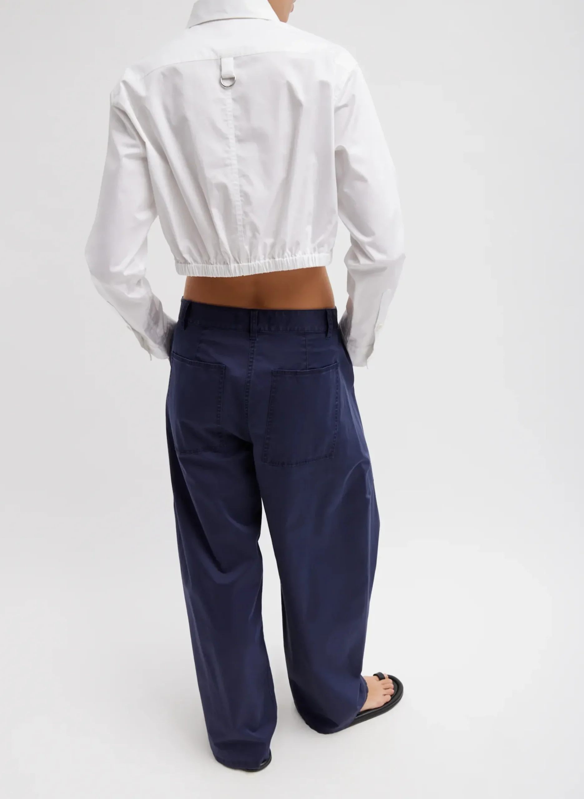 Garment Dyed Silky Cotton Sid Pant-Tibi Discount